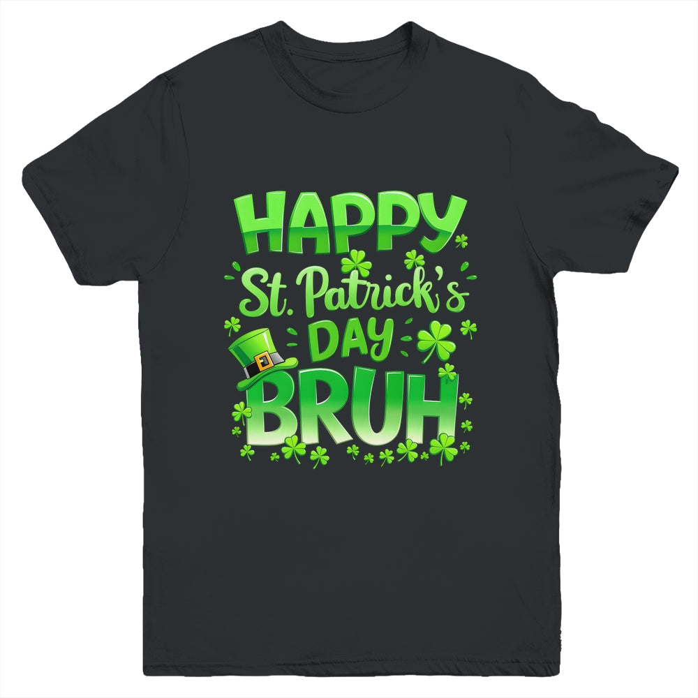 Bruh St Patricks Day Boys Teens Kids Saint Patricks Day Youth Shirt | teecentury