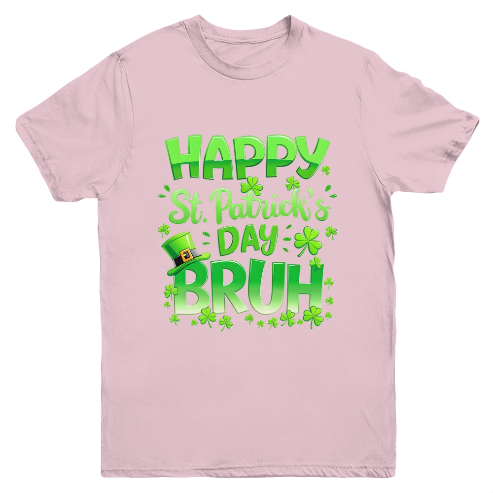 Bruh St Patricks Day Boys Teens Kids Saint Patricks Day Youth Shirt | teecentury