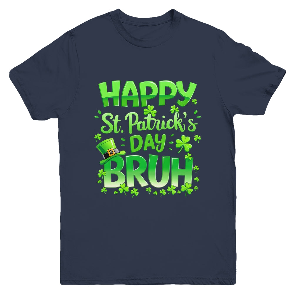 Bruh St Patricks Day Boys Teens Kids Saint Patricks Day Youth Shirt | teecentury