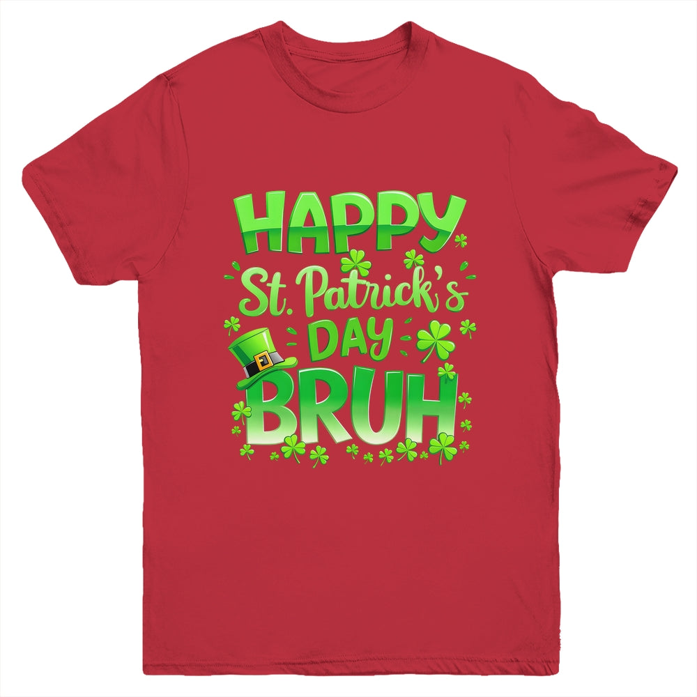 Bruh St Patricks Day Boys Teens Kids Saint Patricks Day Youth Shirt | teecentury
