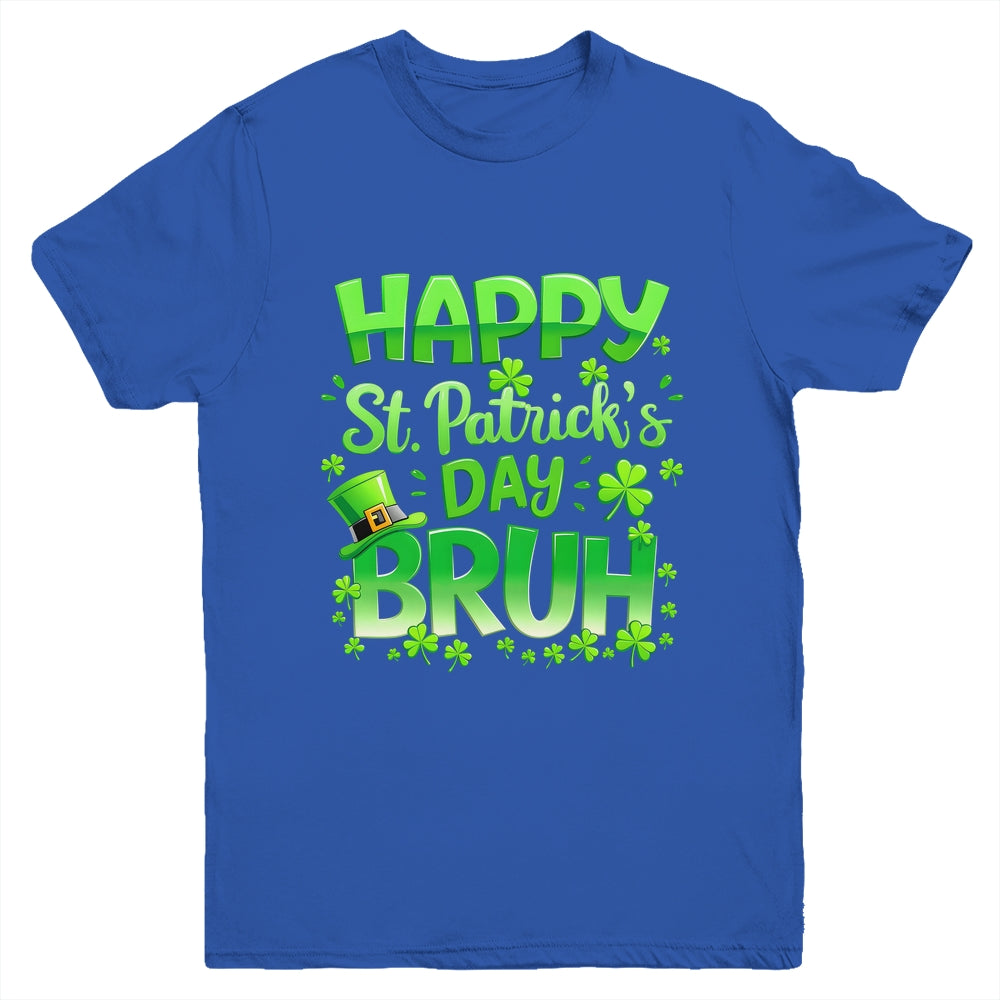 Bruh St Patricks Day Boys Teens Kids Saint Patricks Day Youth Shirt | teecentury