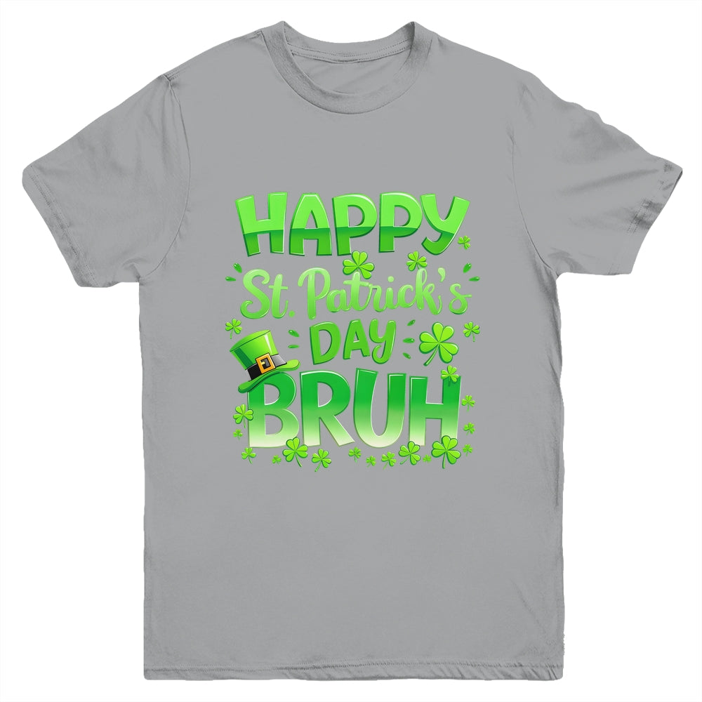 Bruh St Patricks Day Boys Teens Kids Saint Patricks Day Youth Shirt | teecentury