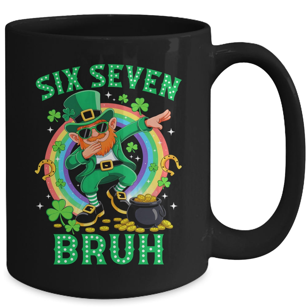 Bruh St Patricks Day Six Seven Kids Boys Men Women 67 Meme Mug | teecentury