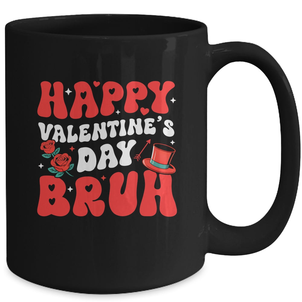 Bruh Valentines Day Teens Boys Kids Heart Valentine Mug | teecentury