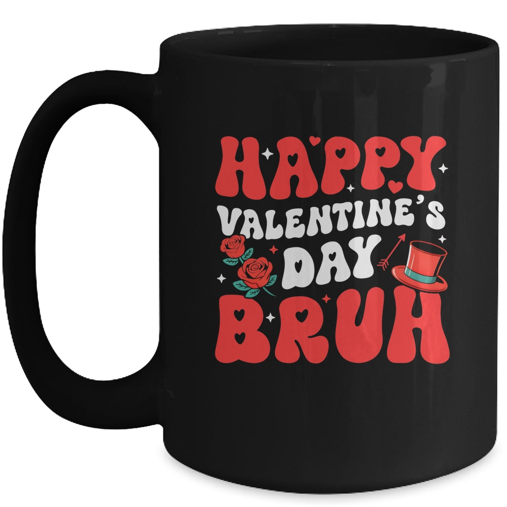 Bruh Valentines Day Teens Boys Kids Heart Valentine Mug | teecentury