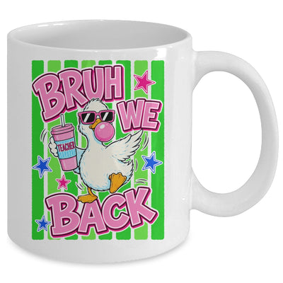 Bruh We Back Teacher Goose Teacher Funny Back To School Mug | teecentury