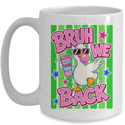 Bruh We Back Teacher Goose Teacher Funny Back To School Mug | teecentury