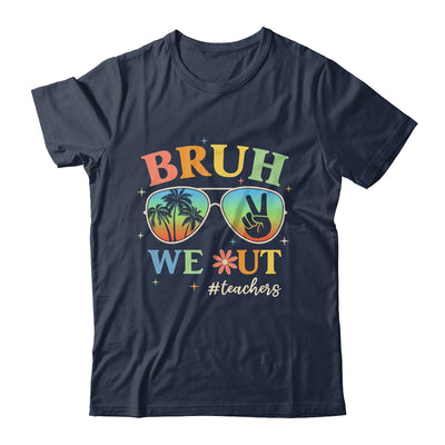 Bruh We Out Teachers Groovy Retro Happy Last Day Of School Shirt & Tank Top | teecentury