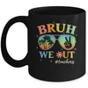 Bruh We Out Teachers Groovy Retro Happy Last Day Of School Mug | teecentury
