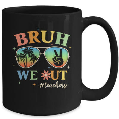 Bruh We Out Teachers Groovy Retro Happy Last Day Of School Mug | teecentury