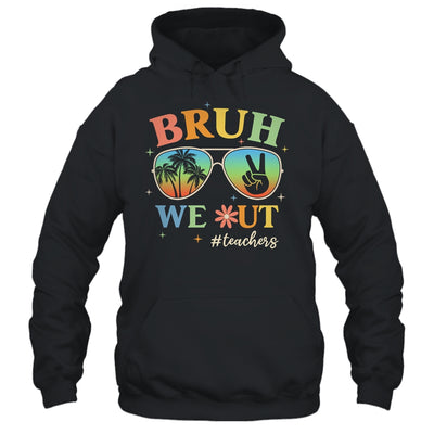 Bruh We Out Teachers Groovy Retro Happy Last Day Of School Shirt & Tank Top | teecentury