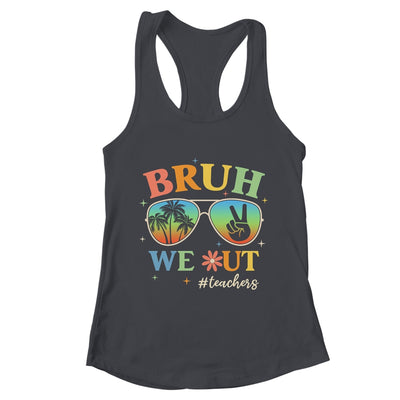 Bruh We Out Teachers Groovy Retro Happy Last Day Of School Shirt & Tank Top | teecentury
