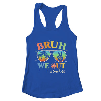 Bruh We Out Teachers Groovy Retro Happy Last Day Of School Shirt & Tank Top | teecentury