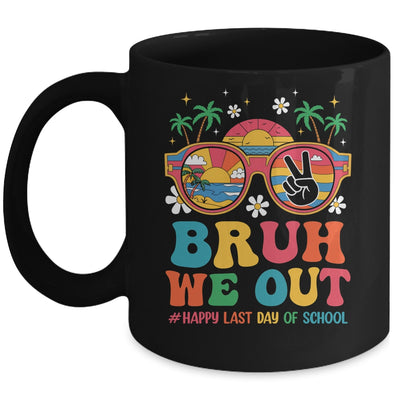 Bruh We Out Teachers Happy Last Day Of School Groovy Mug | teecentury