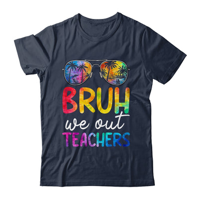 Bruh We Out Teachers Happy Last Day Of School Retro Tie Dye Shirt & Tank Top | teecentury