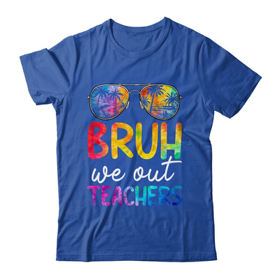 Bruh We Out Teachers Happy Last Day Of School Retro Tie Dye Shirt & Tank Top | teecentury