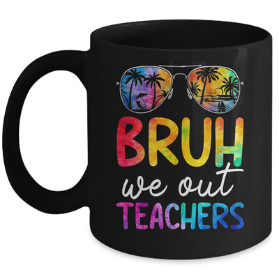 Bruh We Out Teachers Happy Last Day Of School Retro Tie Dye Mug | teecentury