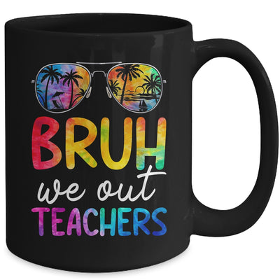 Bruh We Out Teachers Happy Last Day Of School Retro Tie Dye Mug | teecentury
