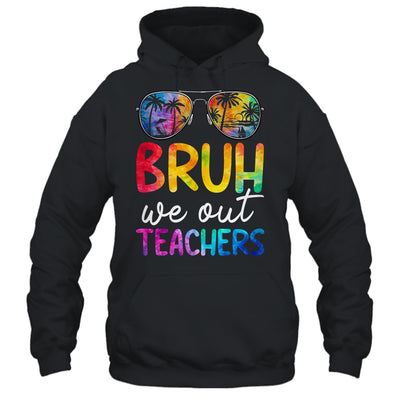 Bruh We Out Teachers Happy Last Day Of School Retro Tie Dye Shirt & Tank Top | teecentury