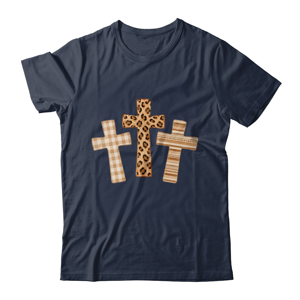 Brushstroke Cross God Faith Leopard Jesus Christian Women Shirt & Hoodie | teecentury