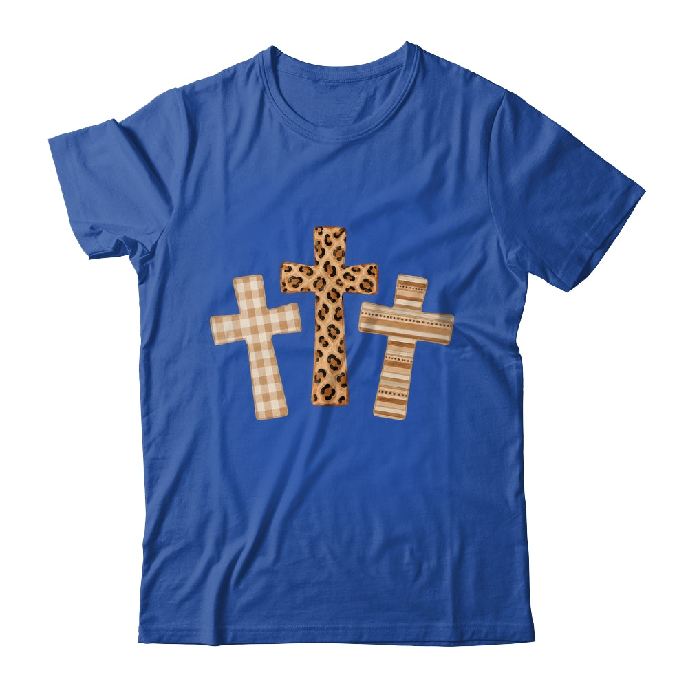 Brushstroke Cross God Faith Leopard Jesus Christian Women Shirt & Hoodie | teecentury