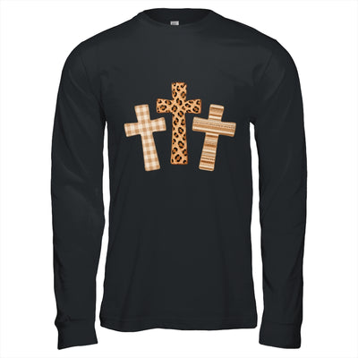 Brushstroke Cross God Faith Leopard Jesus Christian Women Shirt & Hoodie | teecentury