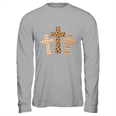 Brushstroke Cross God Faith Leopard Jesus Christian Women Shirt & Hoodie | teecentury