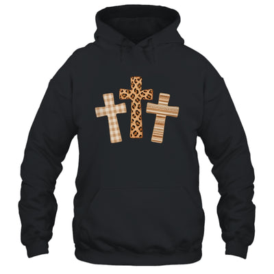 Brushstroke Cross God Faith Leopard Jesus Christian Women Shirt & Hoodie | teecentury