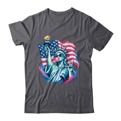 Brushstroke Statue Of Liberty Blowing Bubble Gum 4Th Of July Shirt & Tank Top | teecentury