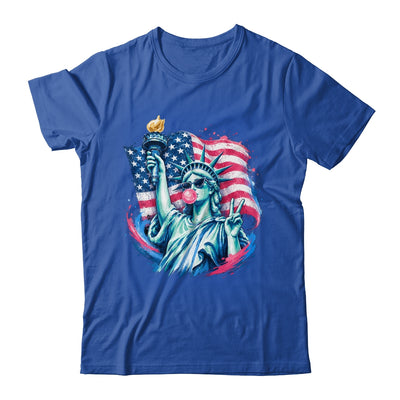 Brushstroke Statue Of Liberty Blowing Bubble Gum 4Th Of July Shirt & Tank Top | teecentury