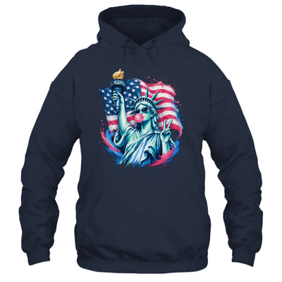 Brushstroke Statue Of Liberty Blowing Bubble Gum 4Th Of July Shirt & Tank Top | teecentury