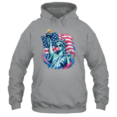 Brushstroke Statue Of Liberty Blowing Bubble Gum 4Th Of July Shirt & Tank Top | teecentury