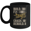 Build Fly Crash Rebuild Model Airplane Pilot RC Plane Mug | teecentury