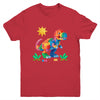 Building Bricks Builder Block Dinosaur T-Rex Boys Kids Men Youth Shirt | teecentury