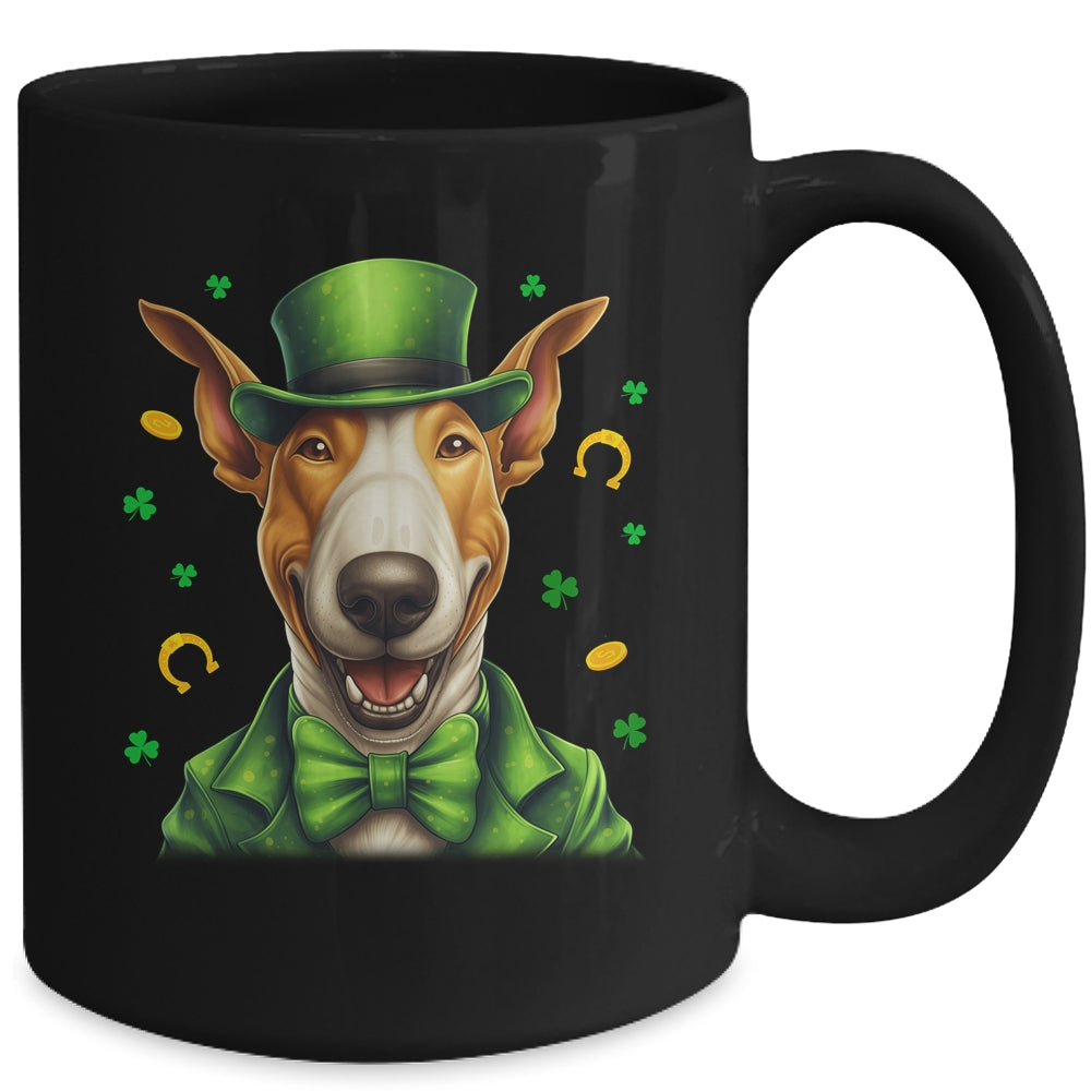 Bull Terrier St Patricks Day Leprechaun Shamrock Irish Mug | teecentury