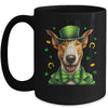 Bull Terrier St Patricks Day Leprechaun Shamrock Irish Mug | teecentury