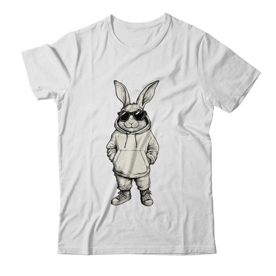 Bunny Face With Sunglasses Easter Day For Boys Men Kids Shirt & Hoodie | teecentury
