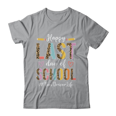 Bus Driver Happy Last Day Of School Summer Funny Leopard Shirt & Hoodie | teecentury
