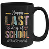 Bus Driver Happy Last Day Of School Summer Funny Leopard Mug | teecentury