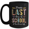 Bus Driver Happy Last Day Of School Summer Funny Leopard Mug | teecentury