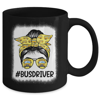 Bus Driver Life Messy Bun Hair Cute Back To School Mug | teecentury