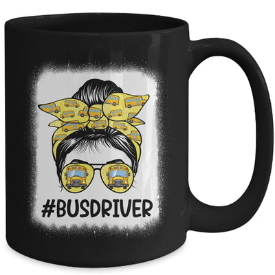 Bus Driver Life Messy Bun Hair Cute Back To School Mug | teecentury