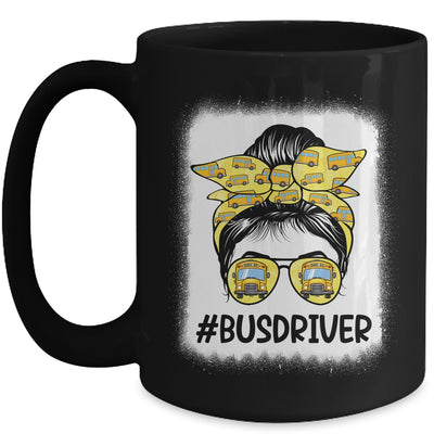 Bus Driver Life Messy Bun Hair Cute Back To School Mug | teecentury