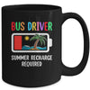 Bus Driver Summer Recharge Required Last Day Of School Mug | teecentury