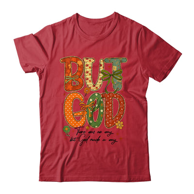 But God Christian Fall Autumn Thankful Floral Coquette Bow Shirt & Sweatshirt | teecentury