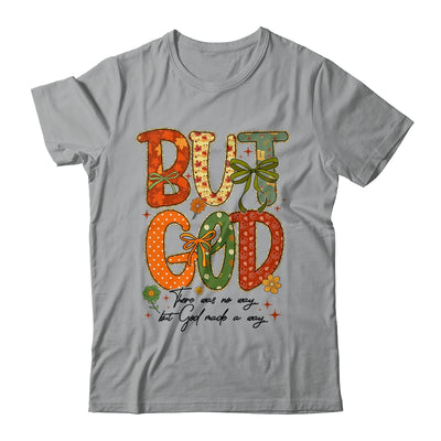 But God Christian Fall Autumn Thankful Floral Coquette Bow Shirt & Sweatshirt | teecentury