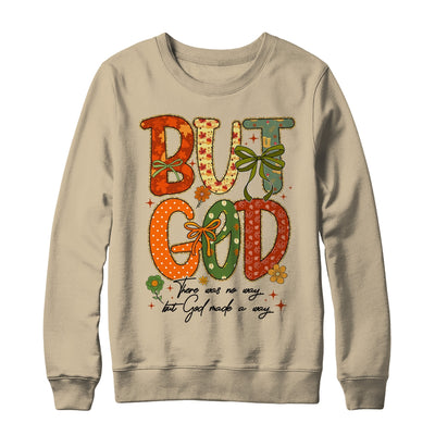 But God Christian Fall Autumn Thankful Floral Coquette Bow Shirt & Sweatshirt | teecentury