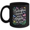 Butterflies Appear When Angels Are Near Quote Nature Lovers Mug | teecentury