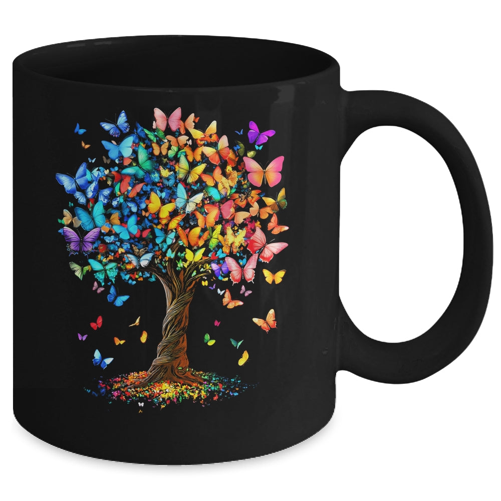 Butterflies Tree Nature Butterfly Lover Lepidopterist Women Mug | teecentury