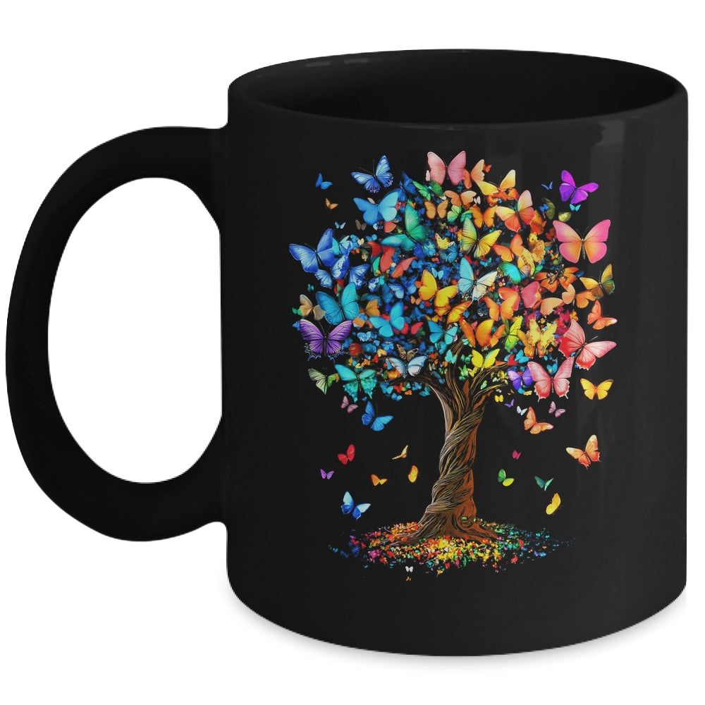 Butterflies Tree Nature Butterfly Lover Lepidopterist Women Mug | teecentury